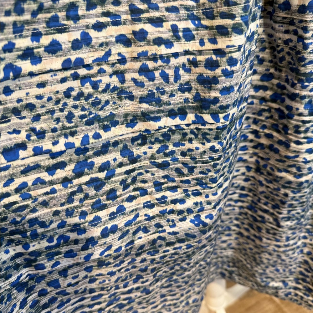 Hunter Bell, Jenkins Dress Blue/Gray Leopard Breaststroke Print, Size Large NWOT - Picture 7 of 16